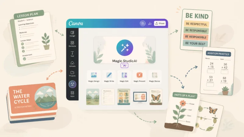 Canva AI for Schools: Creating Lessons, Posters, and Presentations